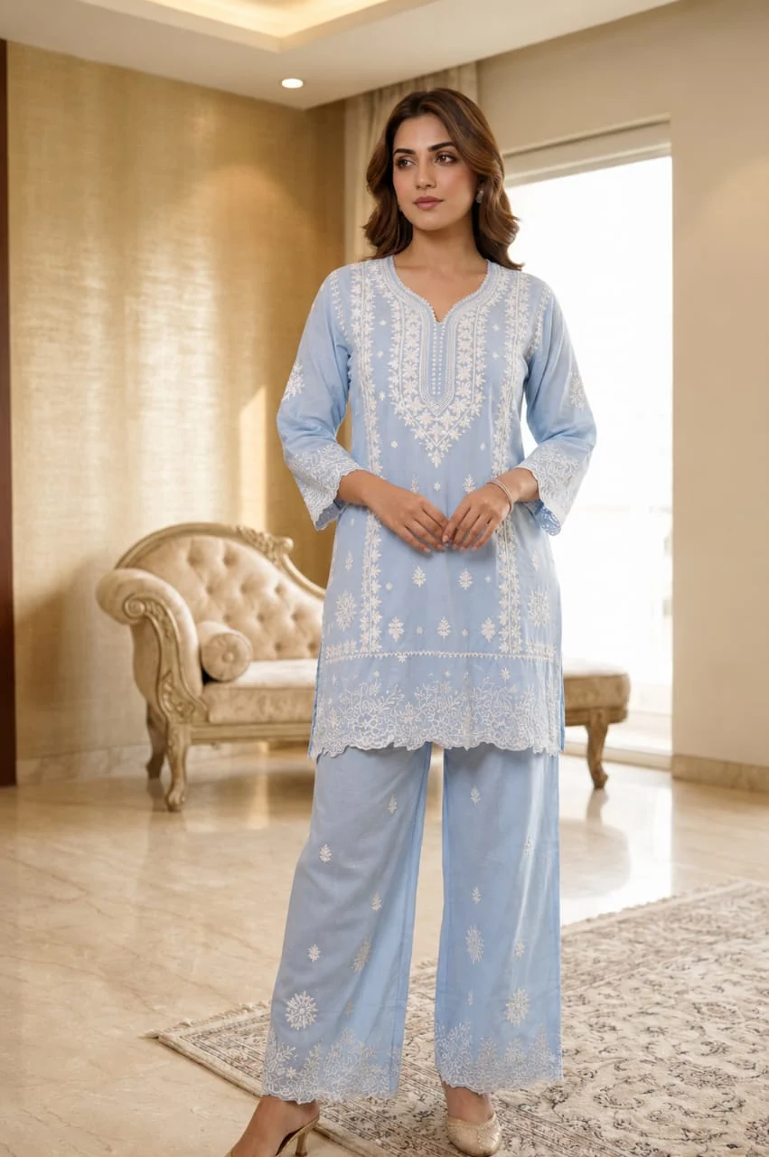 Graceful Embroidered Kurta Set