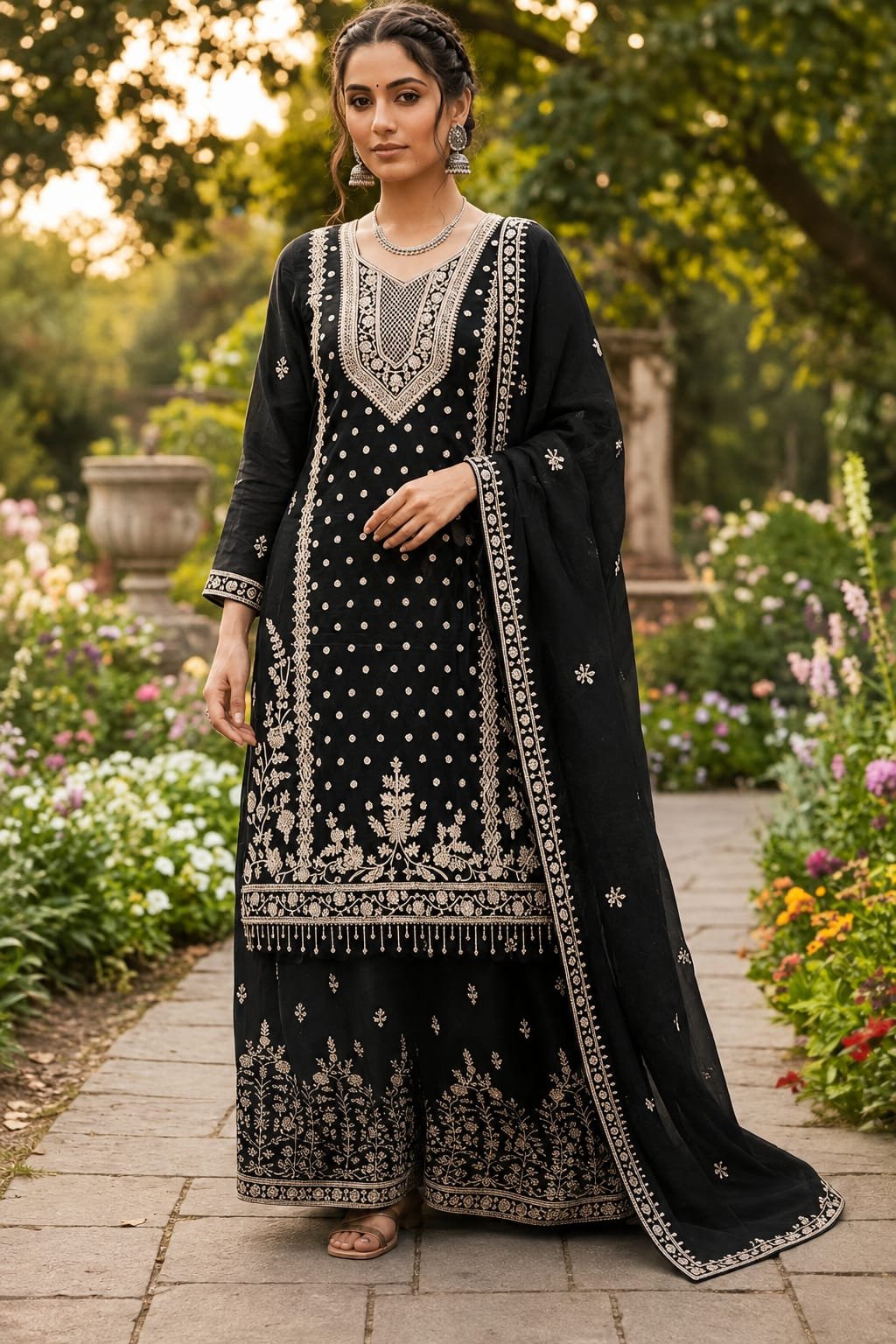 Elegant Embroidered Festive Suit Set